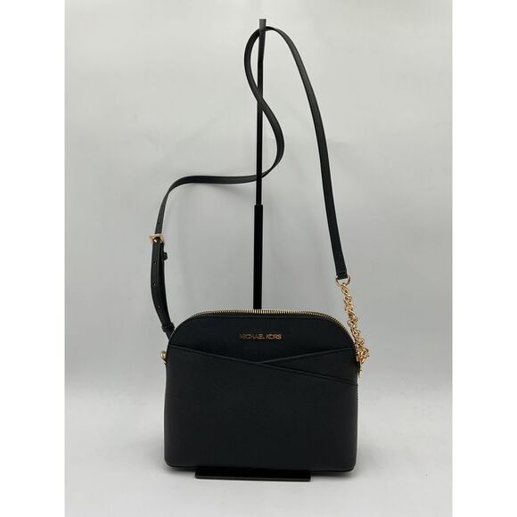 Michael Kors Handbags - Michael Kors Women's Jet Set Travel Medium Dome Crossbody Bag Black